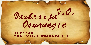 Vaskrsija Osmanagić vizit kartica